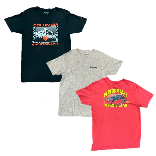 100X COLUMBIA T-SHIRTS