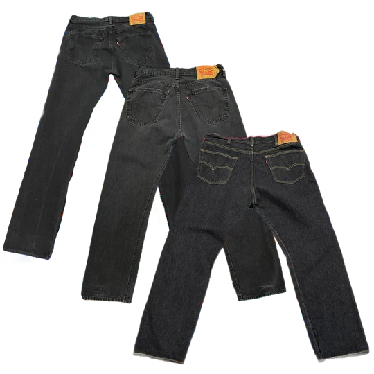 50X 501 BLACK PANTS