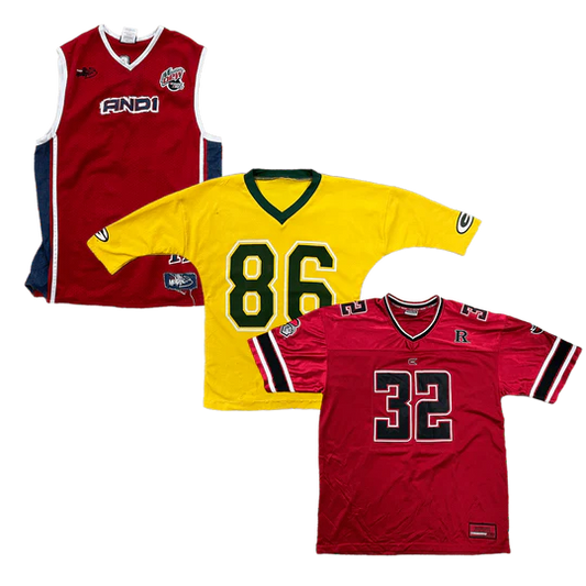 100X MIXED UNBRANDED JERSEYS