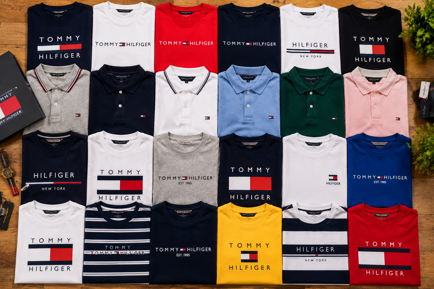 ✨ TOMMY HILFIGER T-SHIRTS & POLO SHIRTS – 50 PCS 👕