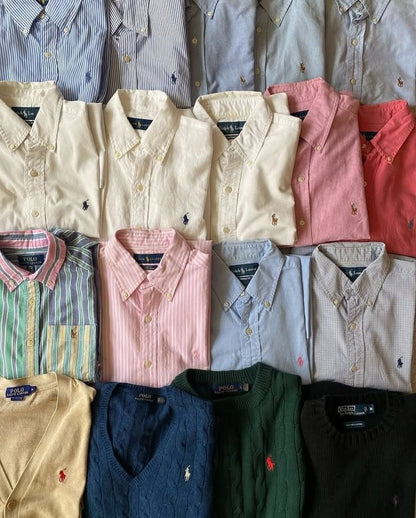 🔥 Premium Ralph Lauren Men's Shirts Bundle – 50 PCS