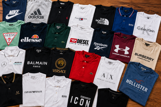 👕 Premium Branded T-Shirts & Polo Shirts Mix – 150 Pieces ✨