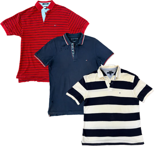 50X TOMMY HILFIGER COLLAR T-SHIRT (GRADE B)