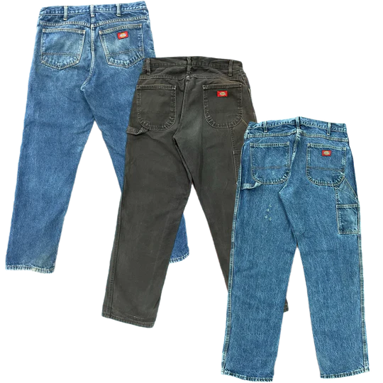 25X DICKIES DENIM PANTS (GRADE A/B)