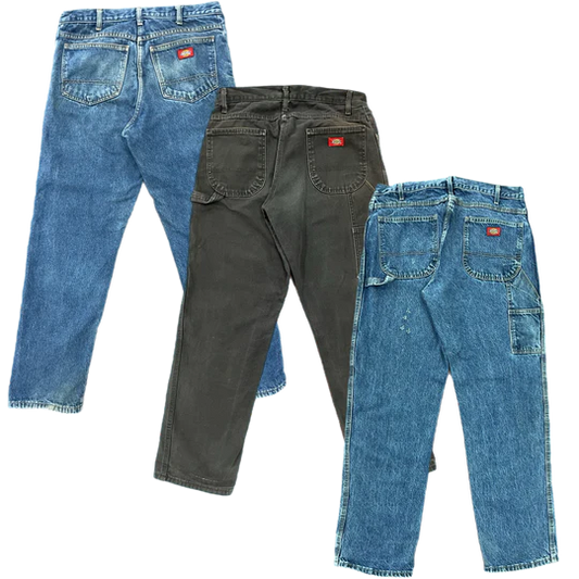 25X DICKIES DENIM PANTS (GRADE A/B)