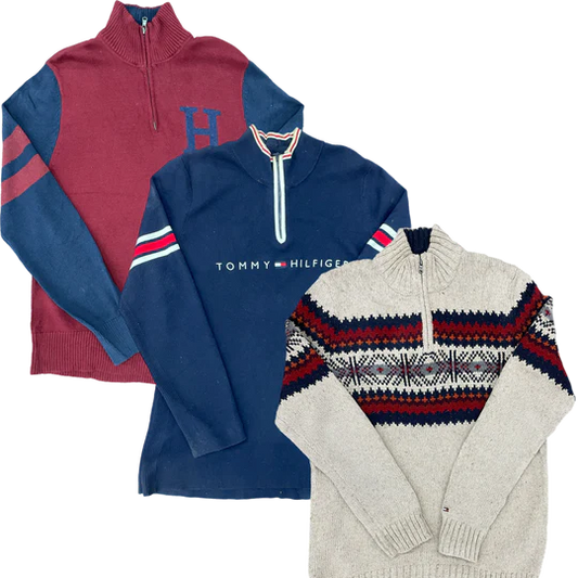 25X TOMMY HILFIGER HALF ZIPPER SWEATER
