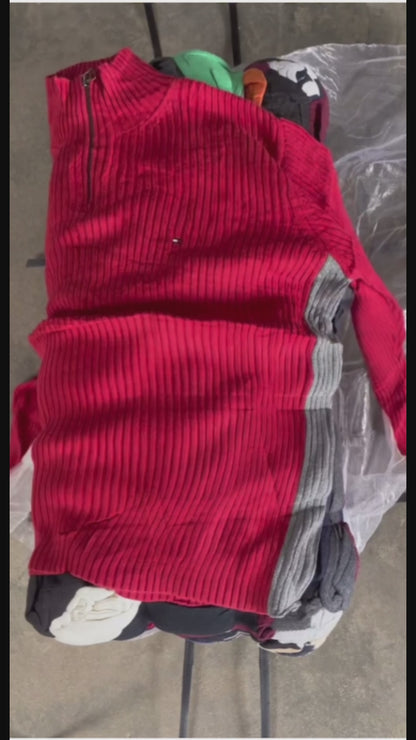 25X TOMMY HILFIGER HALF ZIPPER SWEATER